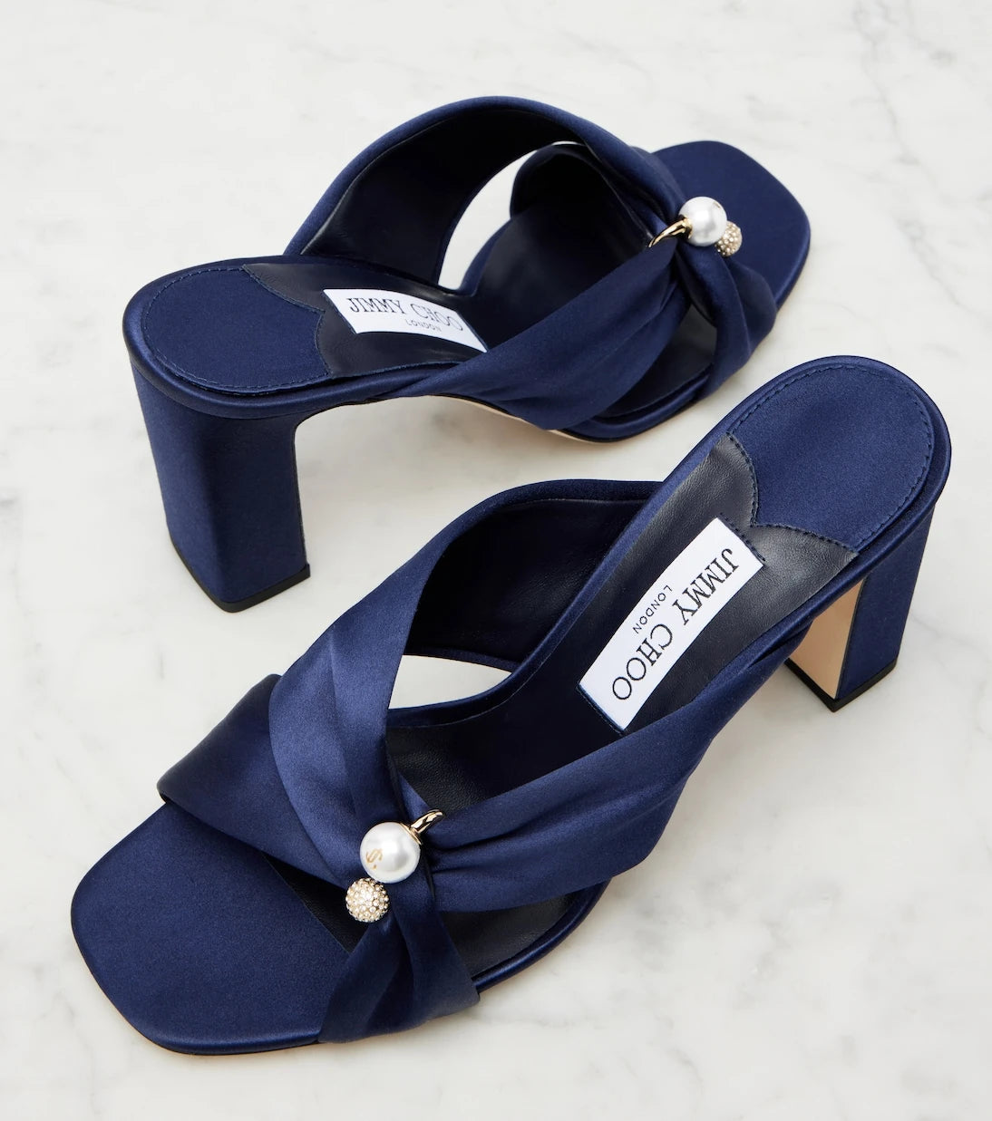 Jimmy Choo - Rafi embellished satin mules