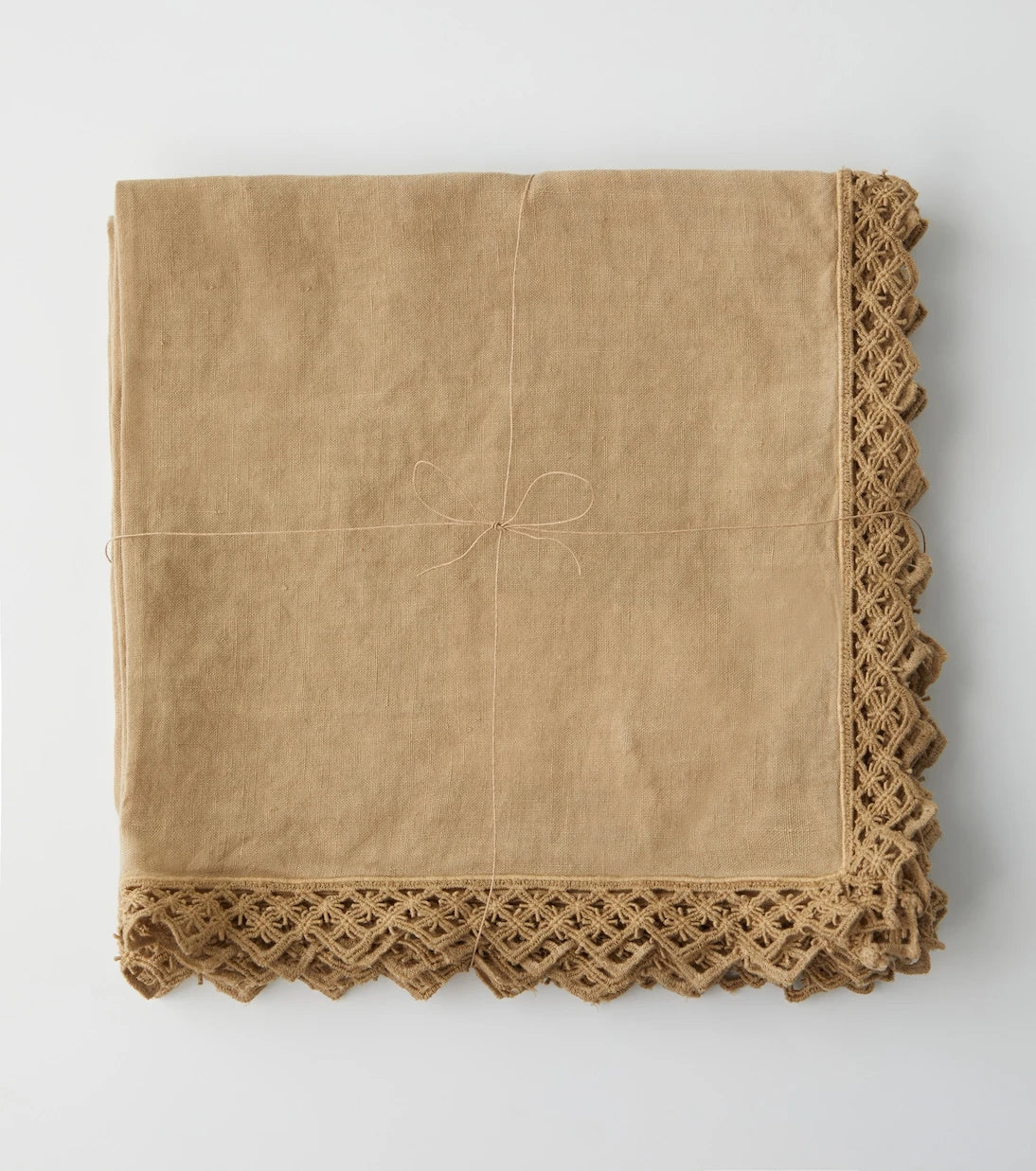 Once Milano - Set of 4 macramé linen napkins
