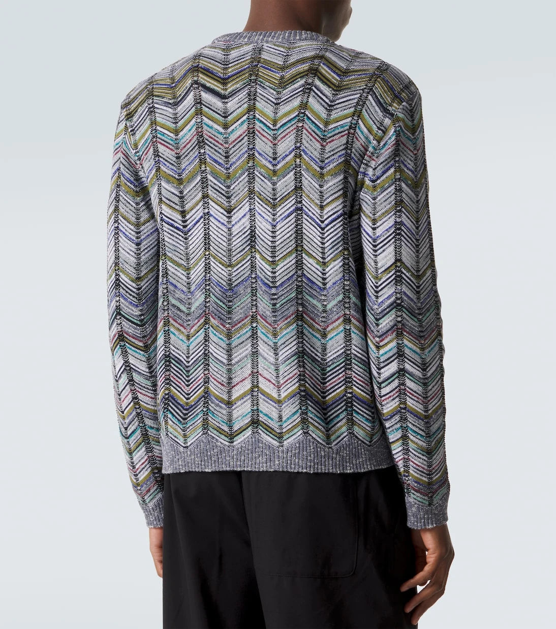 Missoni - سترة قطنية بنقشة متعرجة