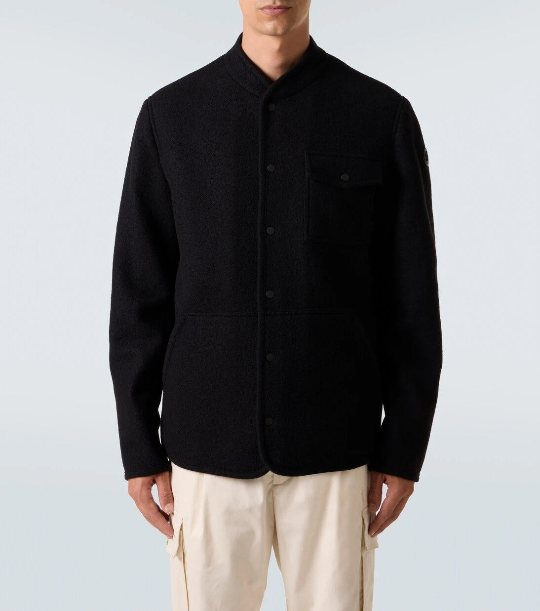 Moncler - Virgin wool bouclé overshirt