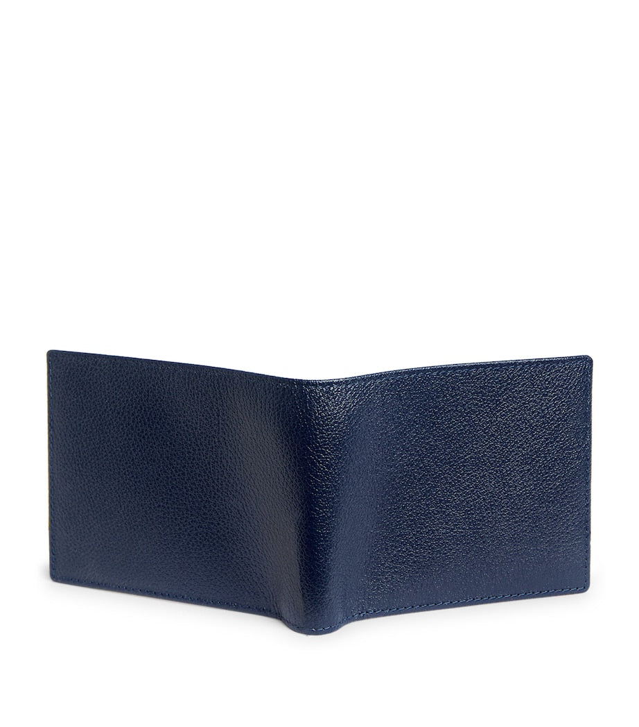 Ettinger Blue 6-Slot Capra Bifold Wallet