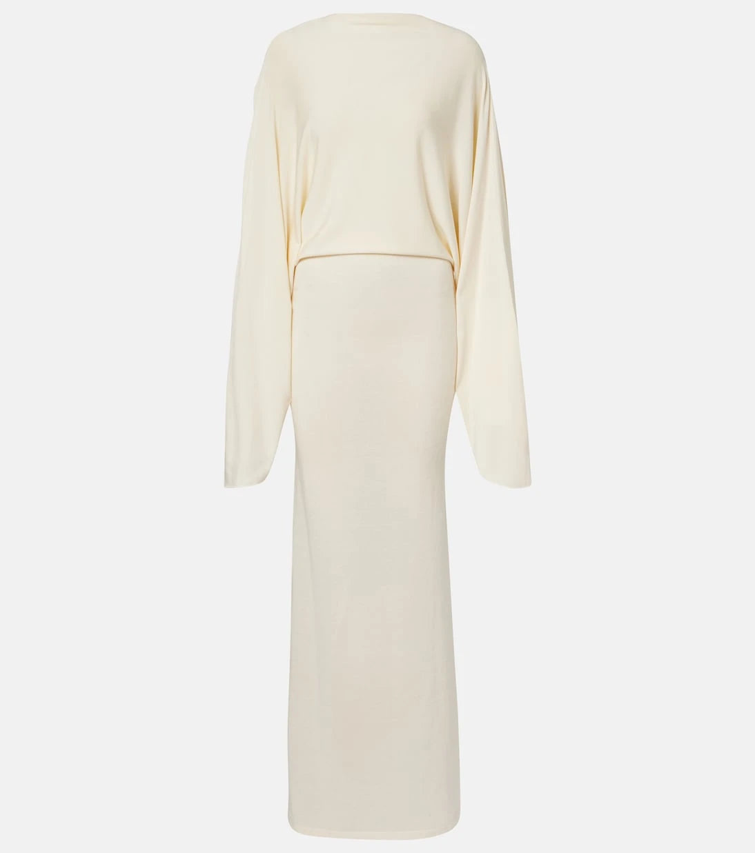 Aya Muse - Open-back sheer maxi dress