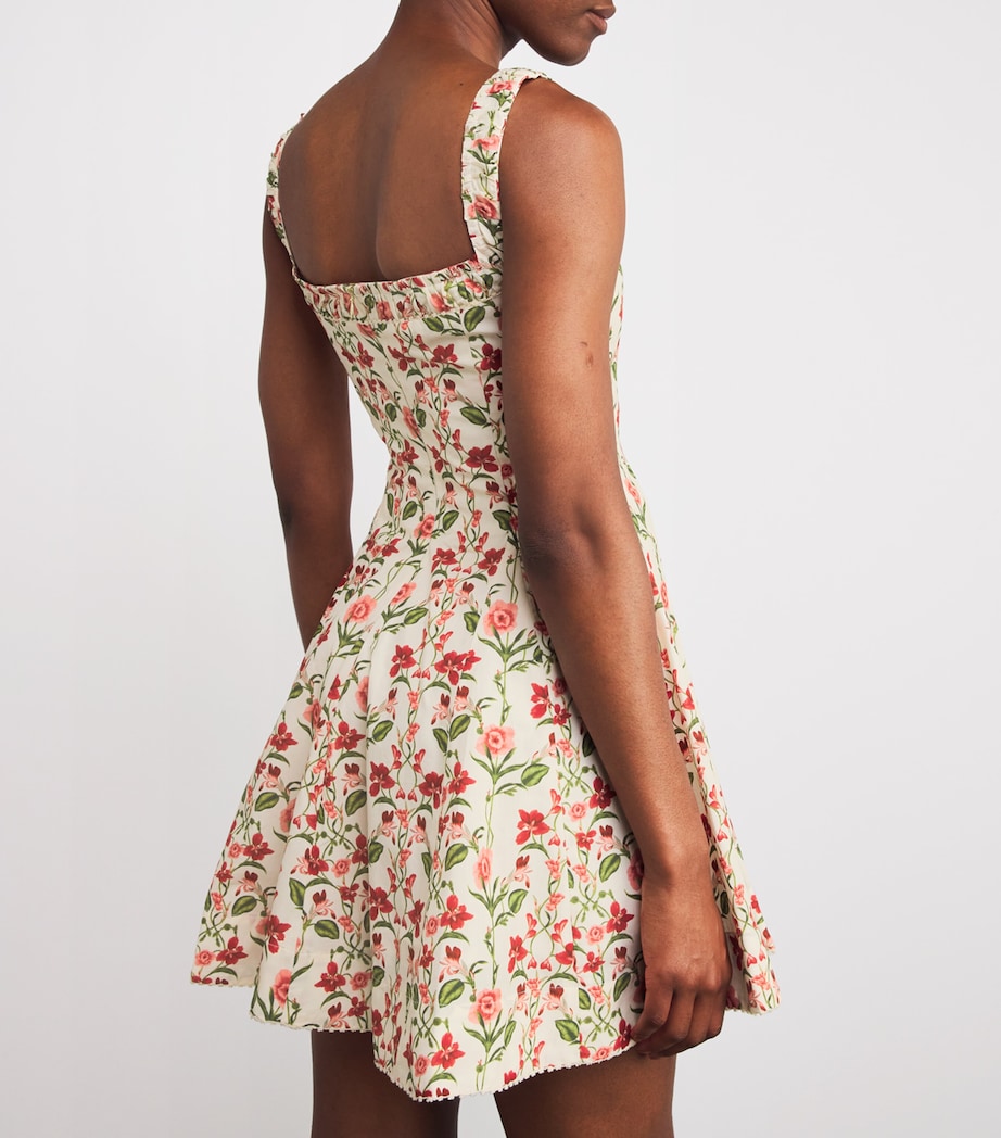 Multi Cotton Floral Mini Dress