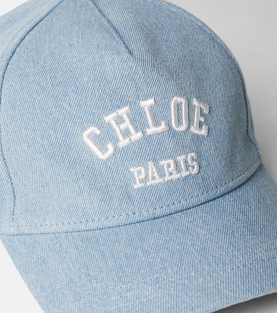 Chloé Kids - Logo denim baseball cap