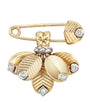 Yellow Gold, White Gold and Diamond Grain de Café Brooch