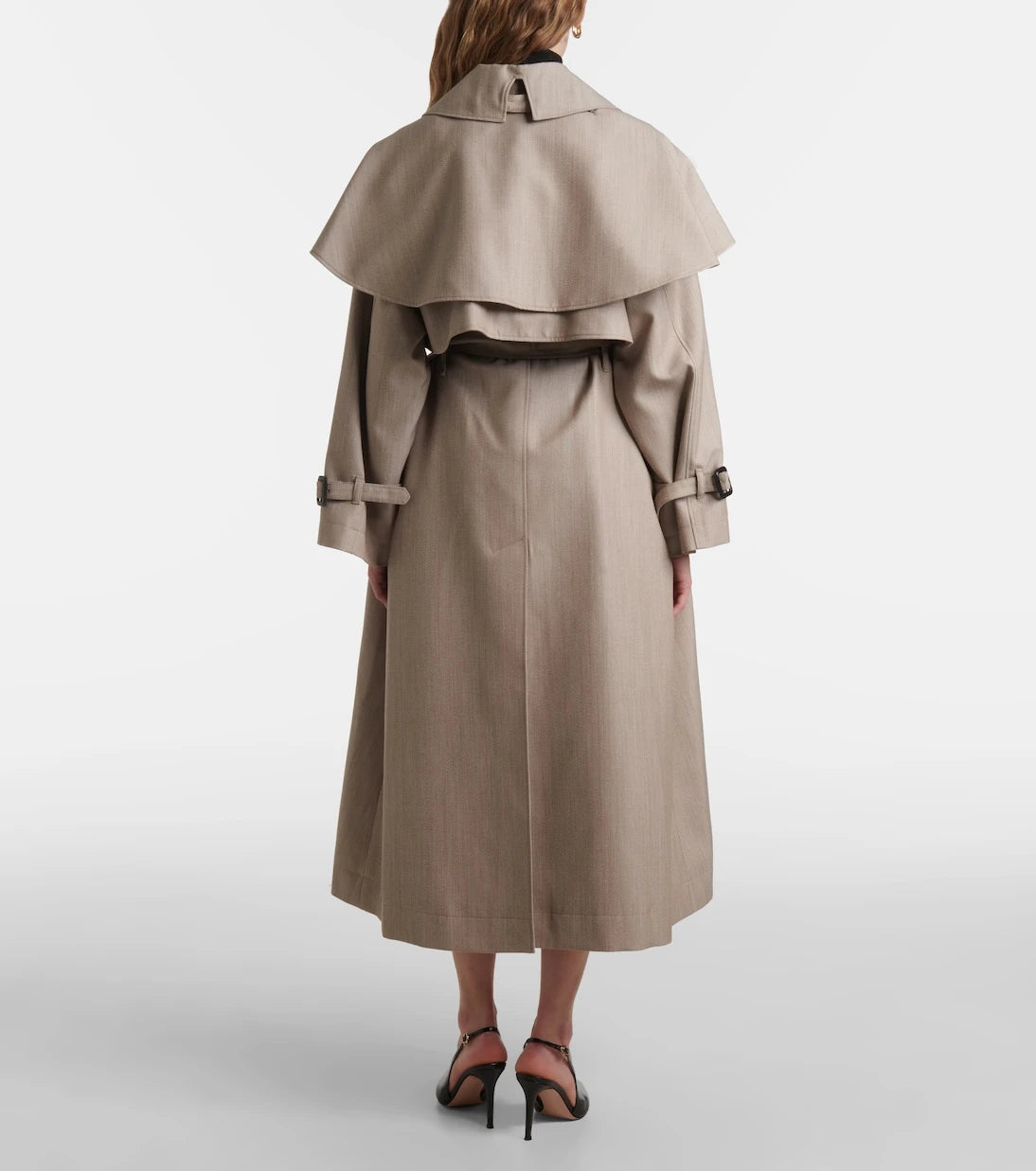 Altuzarra - Billie caped virgin wool trench coat