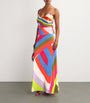 Multi Jersey Iride Maxi Skirt