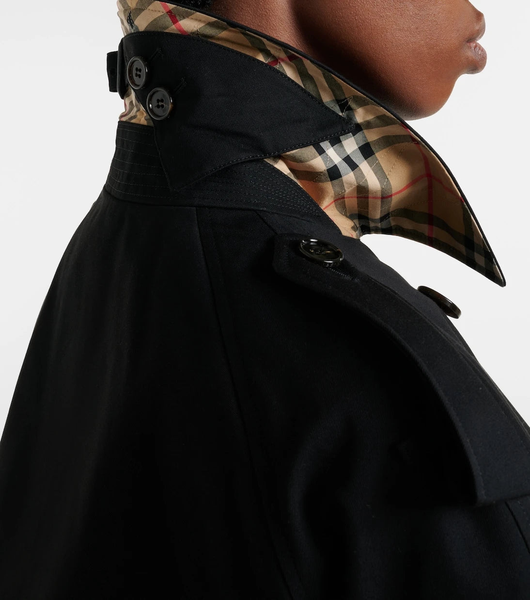 Burberry - Cropped cotton gabardine trench jacket