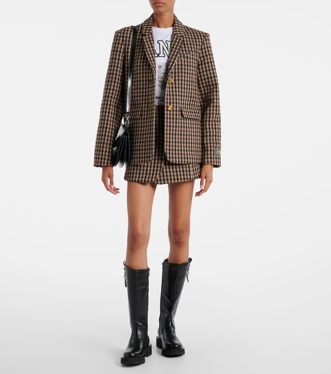Ganni - Studs knee-high boots