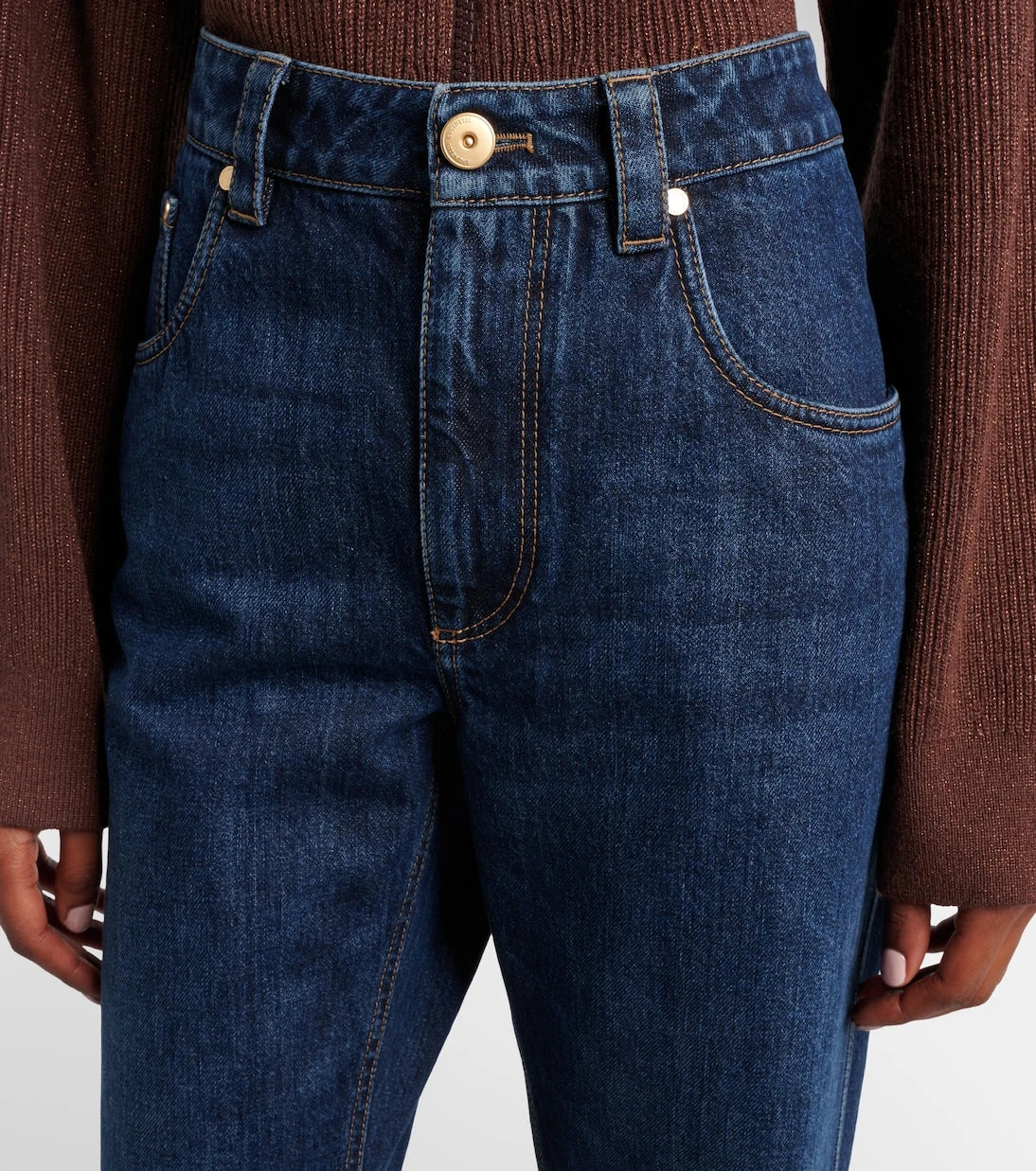 Brunello Cucinelli - Cropped straight jeans