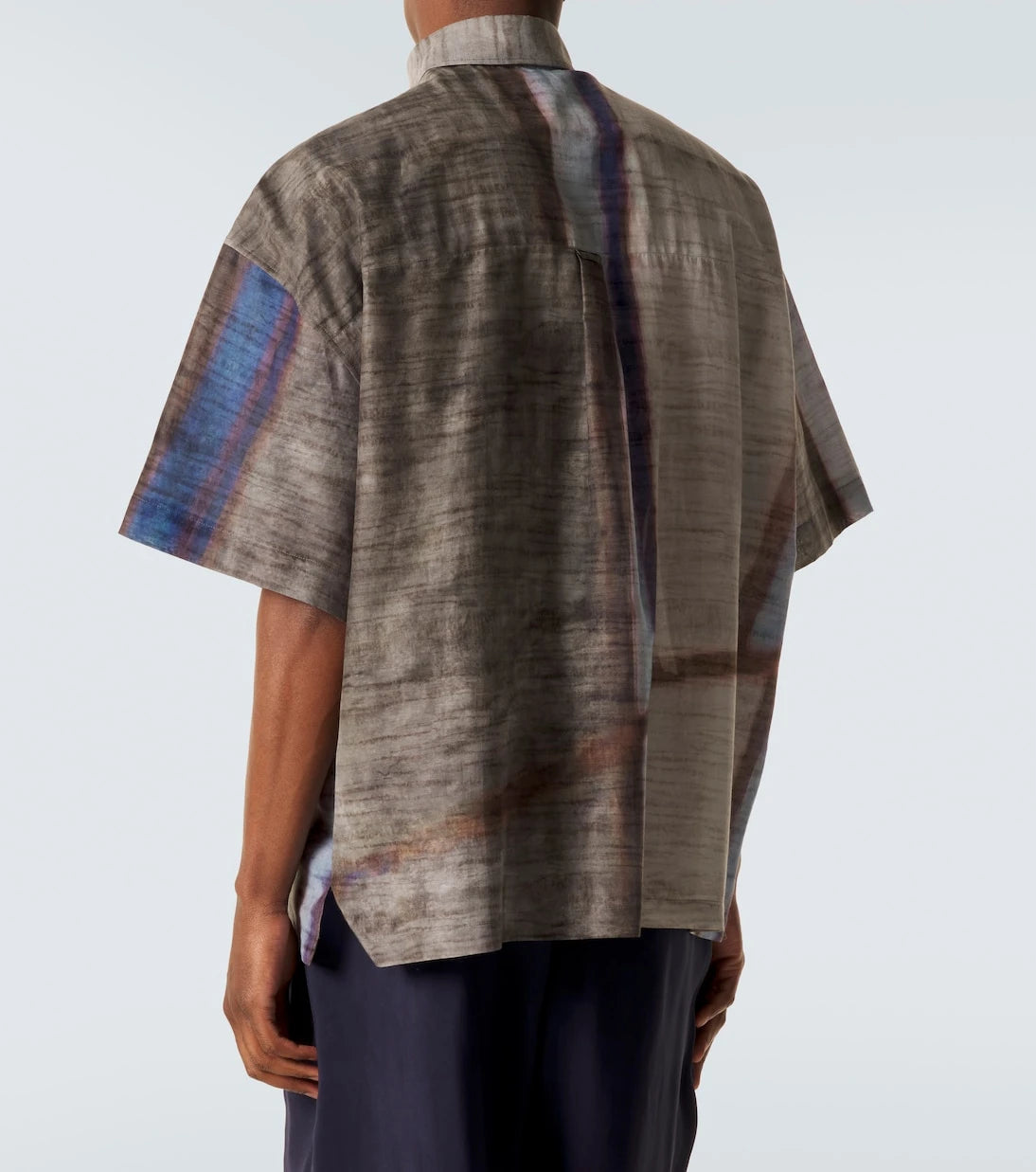 Giorgio Armani - Printed cotton and silk bowling shirt
