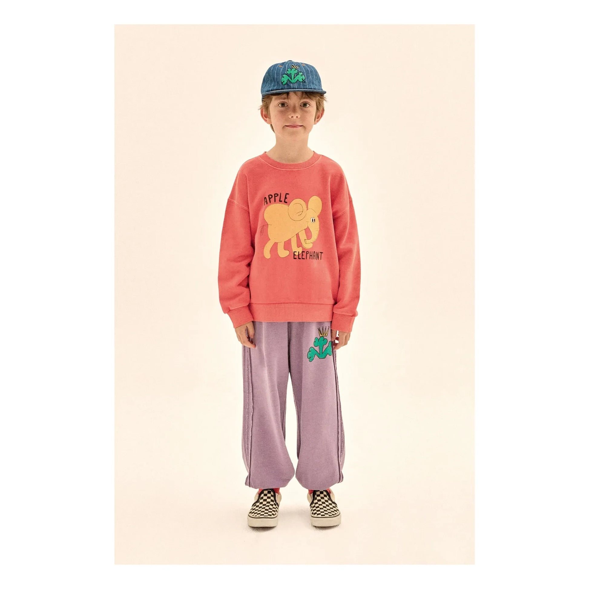Jelly Mallow - Apple Elephant sweatshirt | Coral