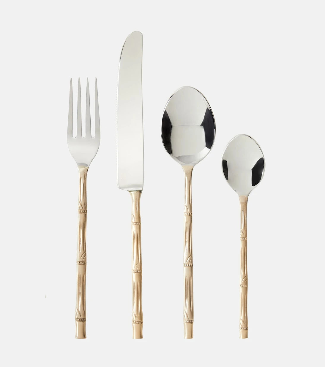 Bitossi - Bamboo 24-piece stainless steel cutlery set