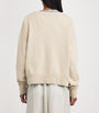 Maison Margiela Beige Cotton Distressed Logo Sweatshirt