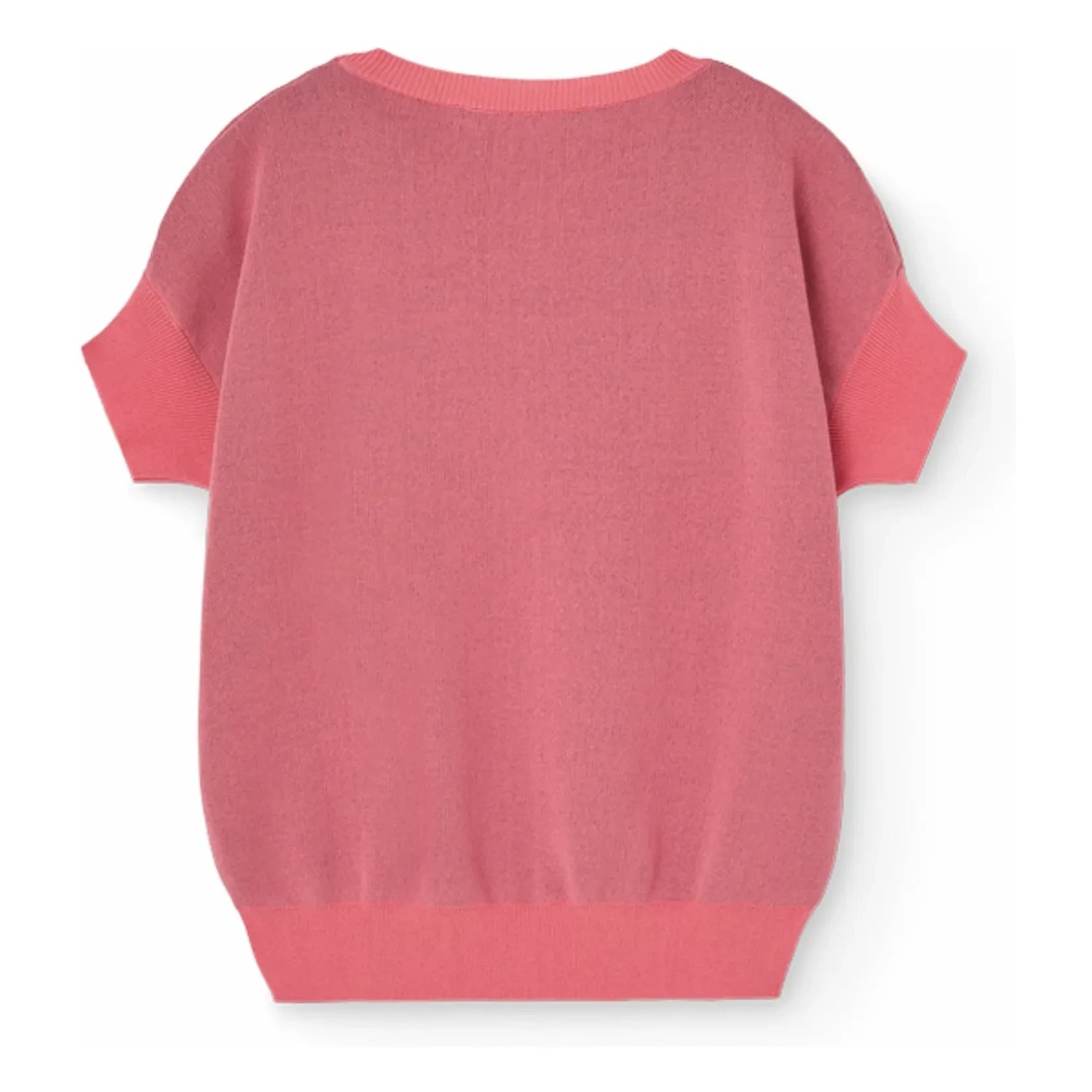 The Animals Observatory - Bat Short Sleeve Sweater | Pink