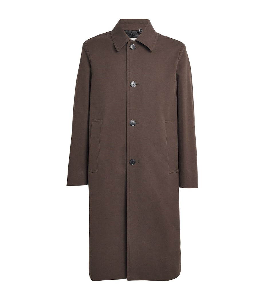 DRIES VAN NOTEN Brown Water-Repellent Car Coat