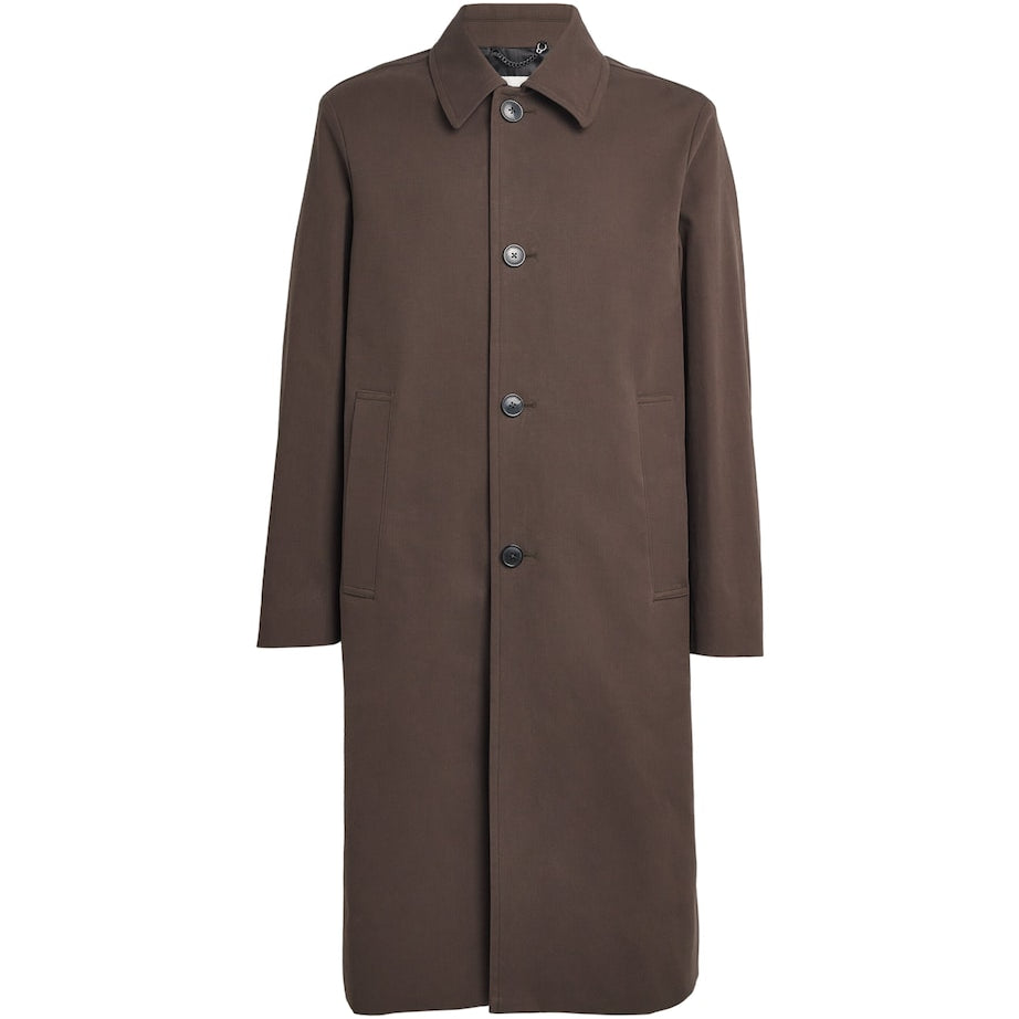 DRIES VAN NOTEN Brown Water-Repellent Car Coat