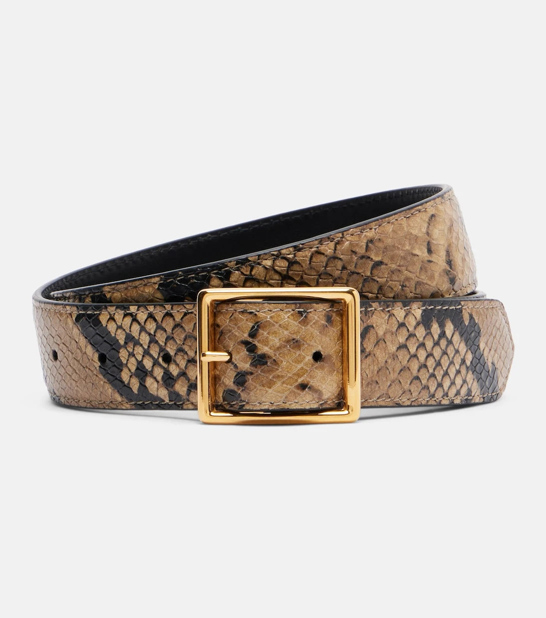 Nili Lotan - Gabriele snake-print leather belt