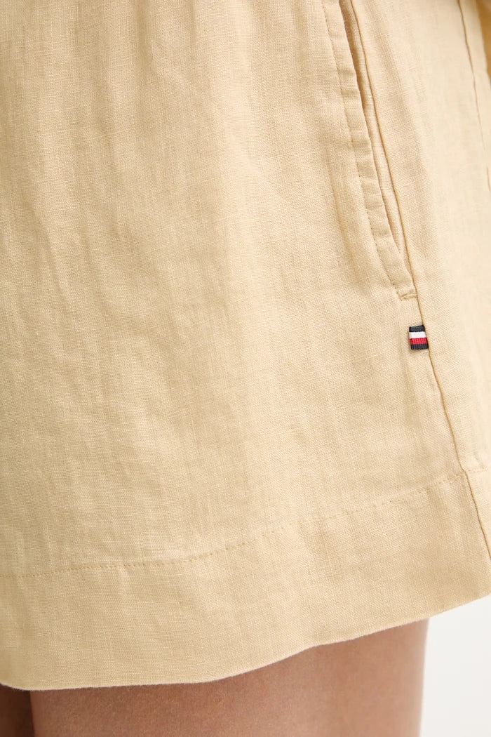 Tommy Hilfiger kadın keten şort