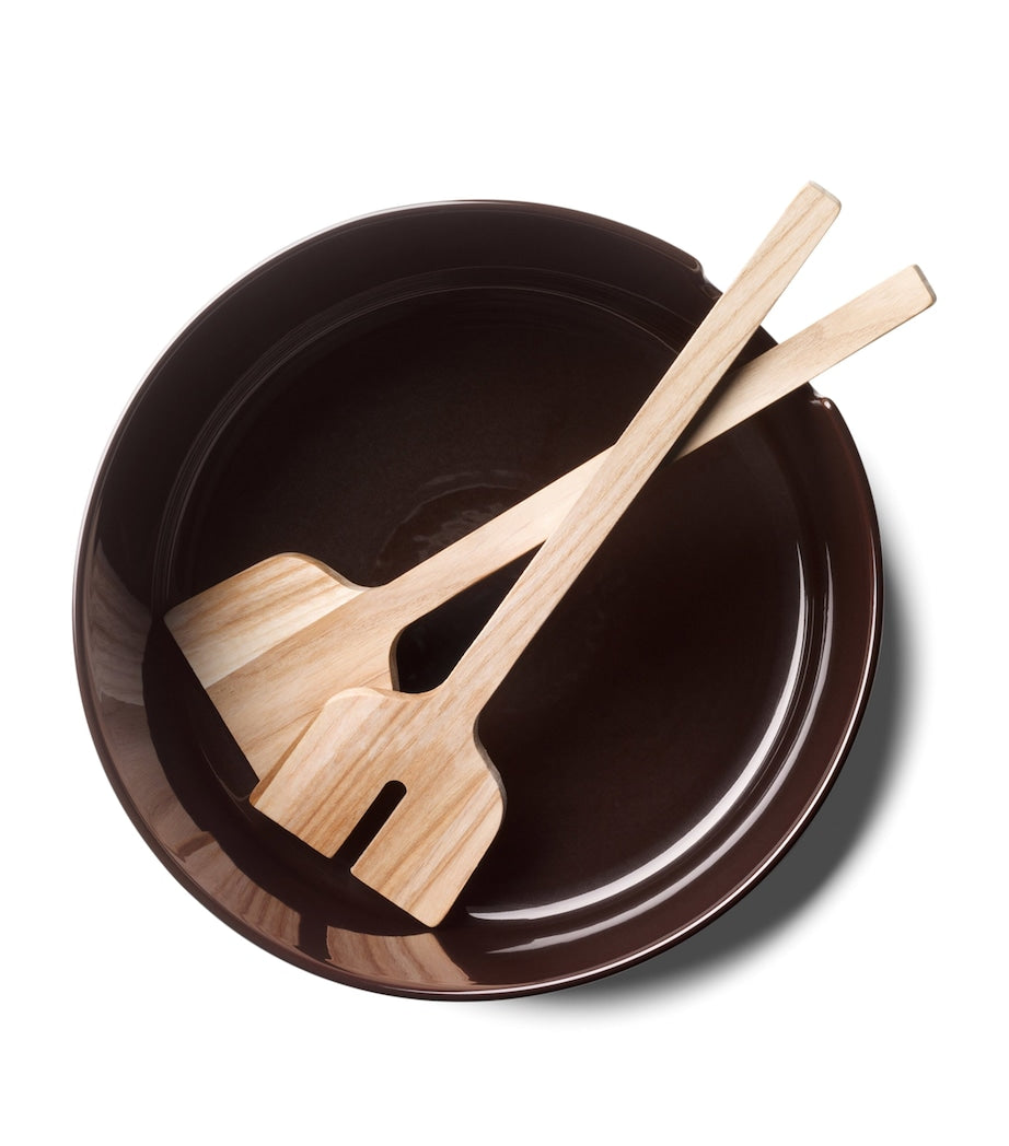 LSA International Porcelain Collective Salad Bowl and Servers (26cm)