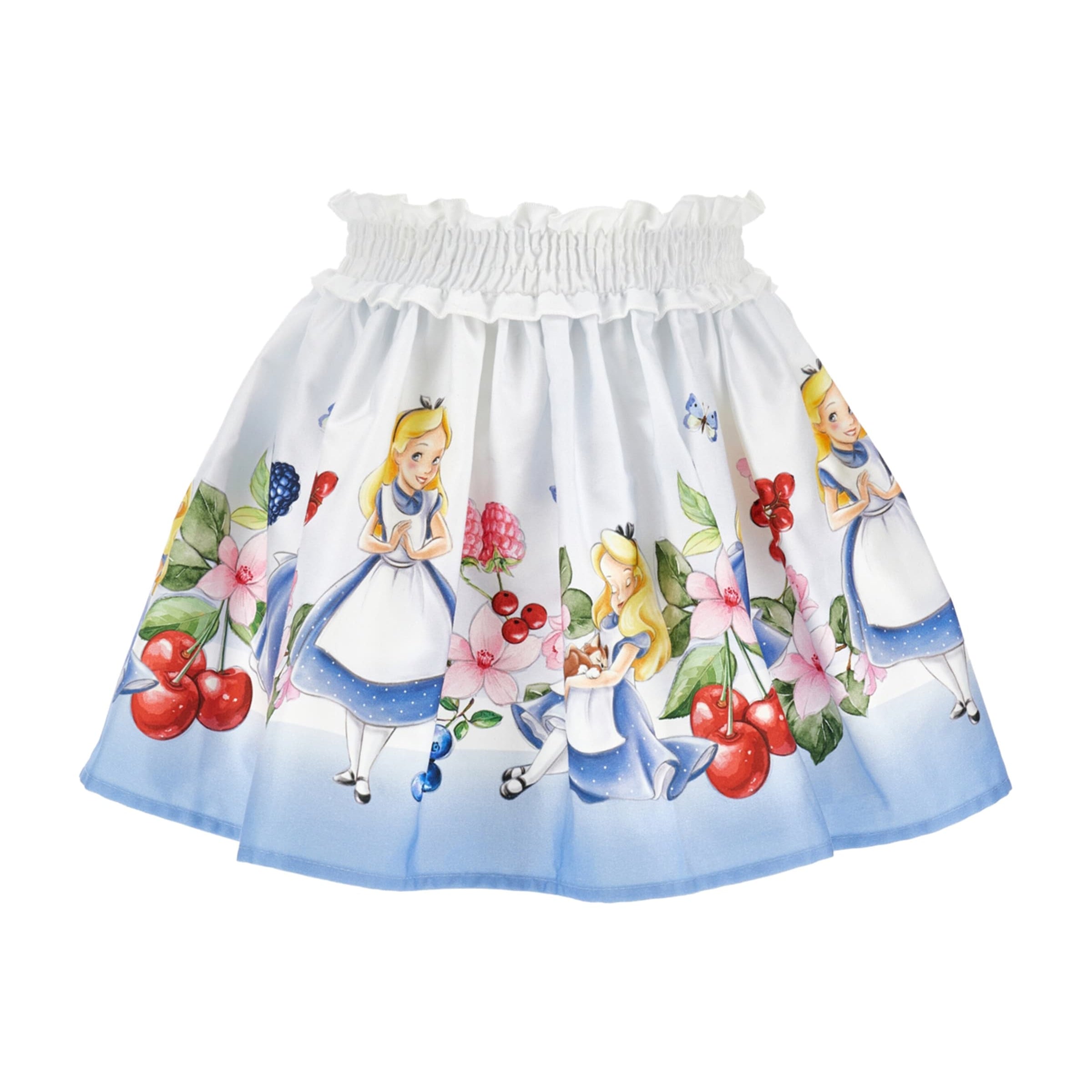 x Disney Cotton Alice in Wonderland Print Skirt (2-12 Years)