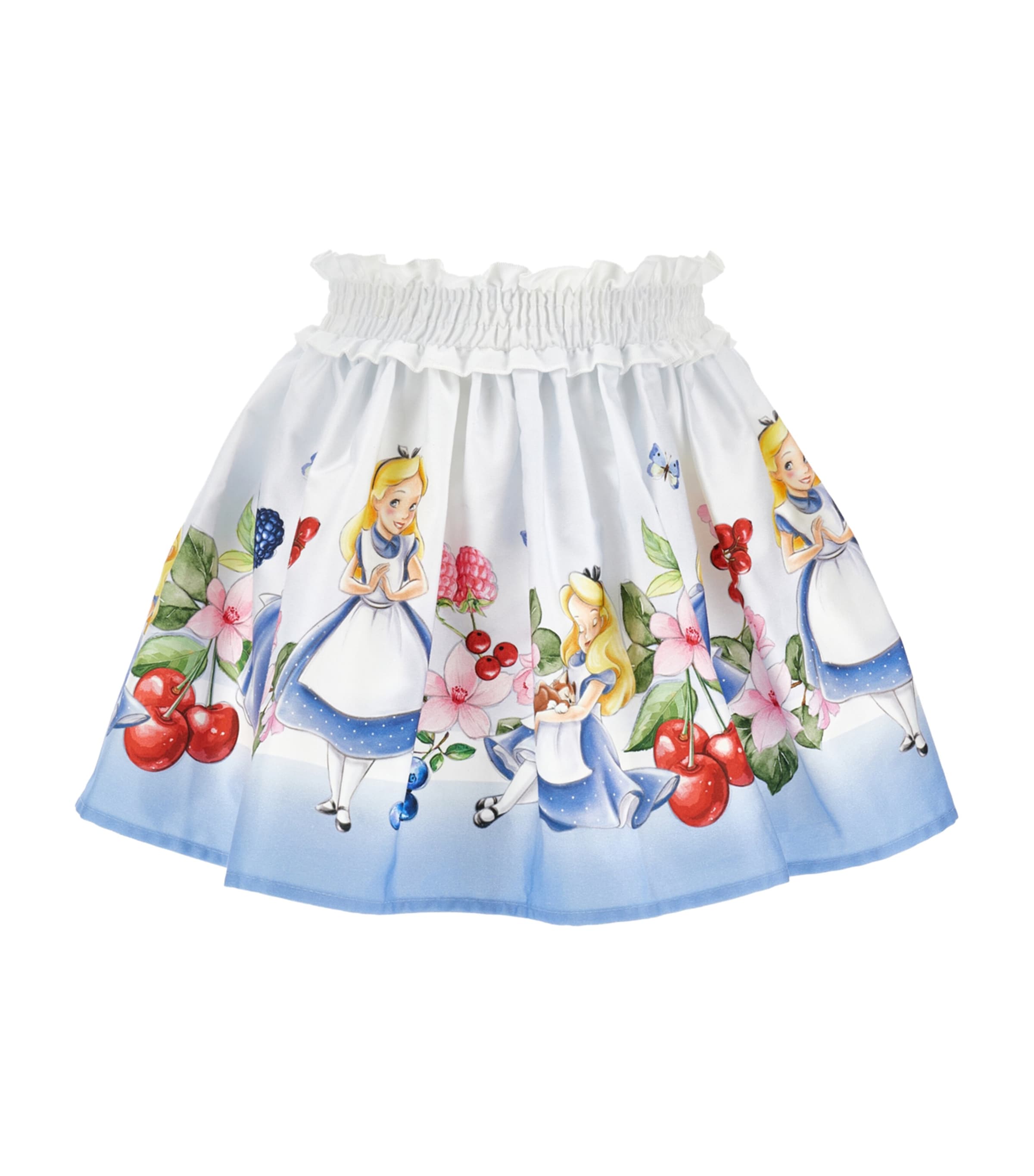 x Disney Cotton Alice in Wonderland Print Skirt (2-12 Years)