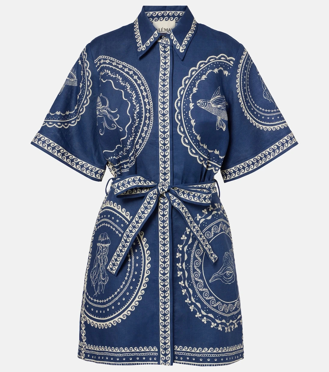 Alémais - Oceane linen minidress