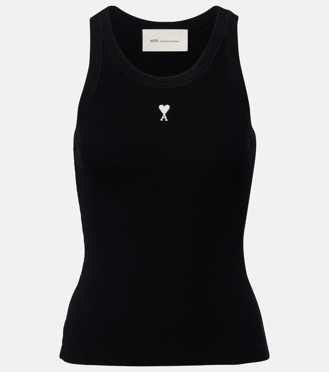 Ami Paris - Ami de Cœur cotton jersey tank top