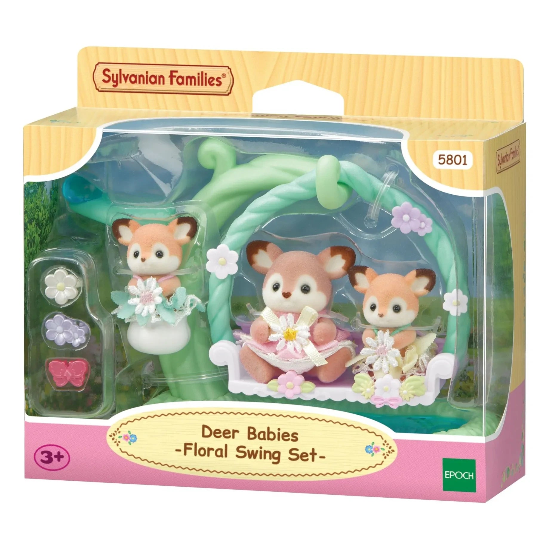 Sylvanian Families - Doe and swing babies