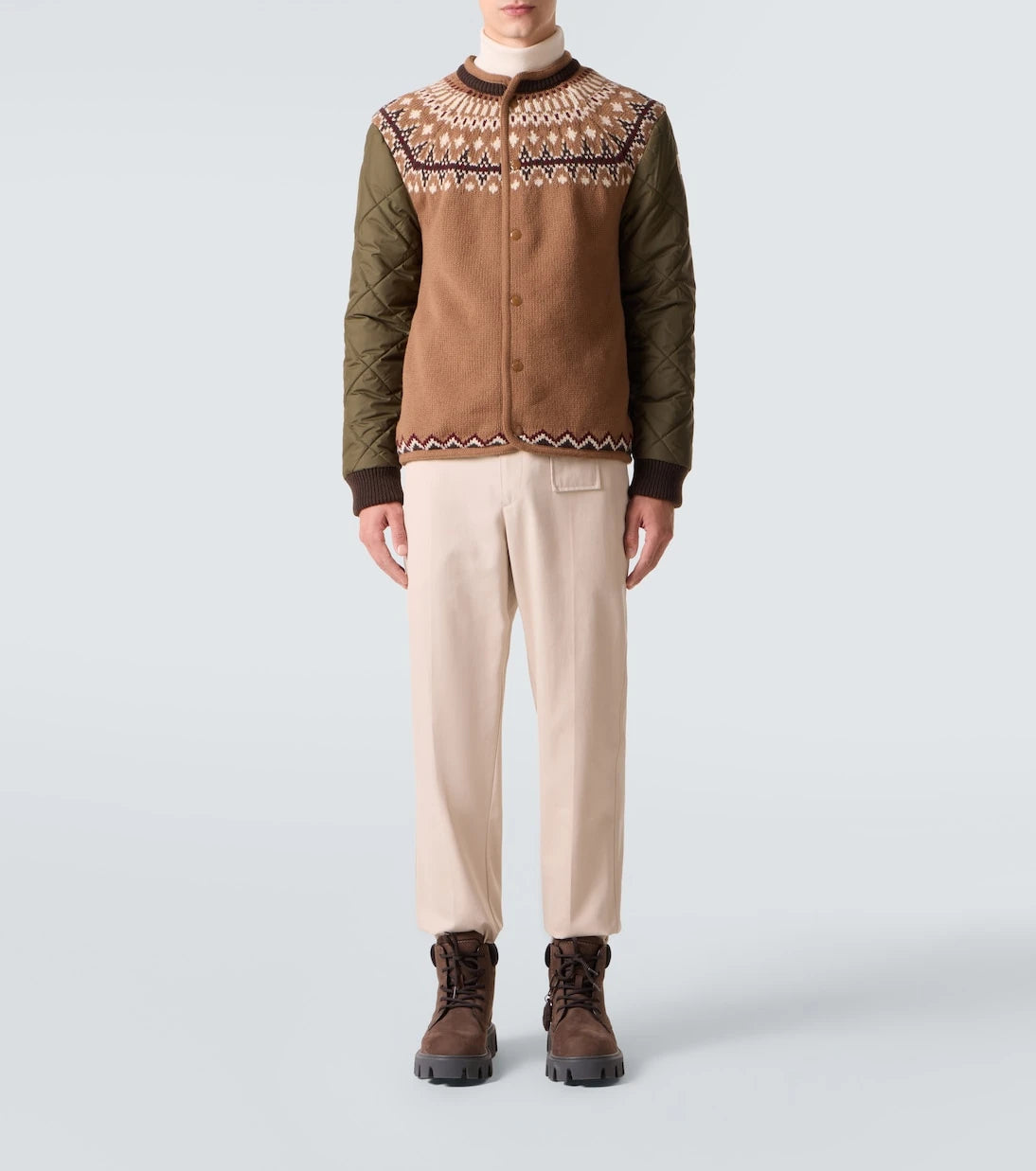 Moncler - Wool-blend jacquard cardigan