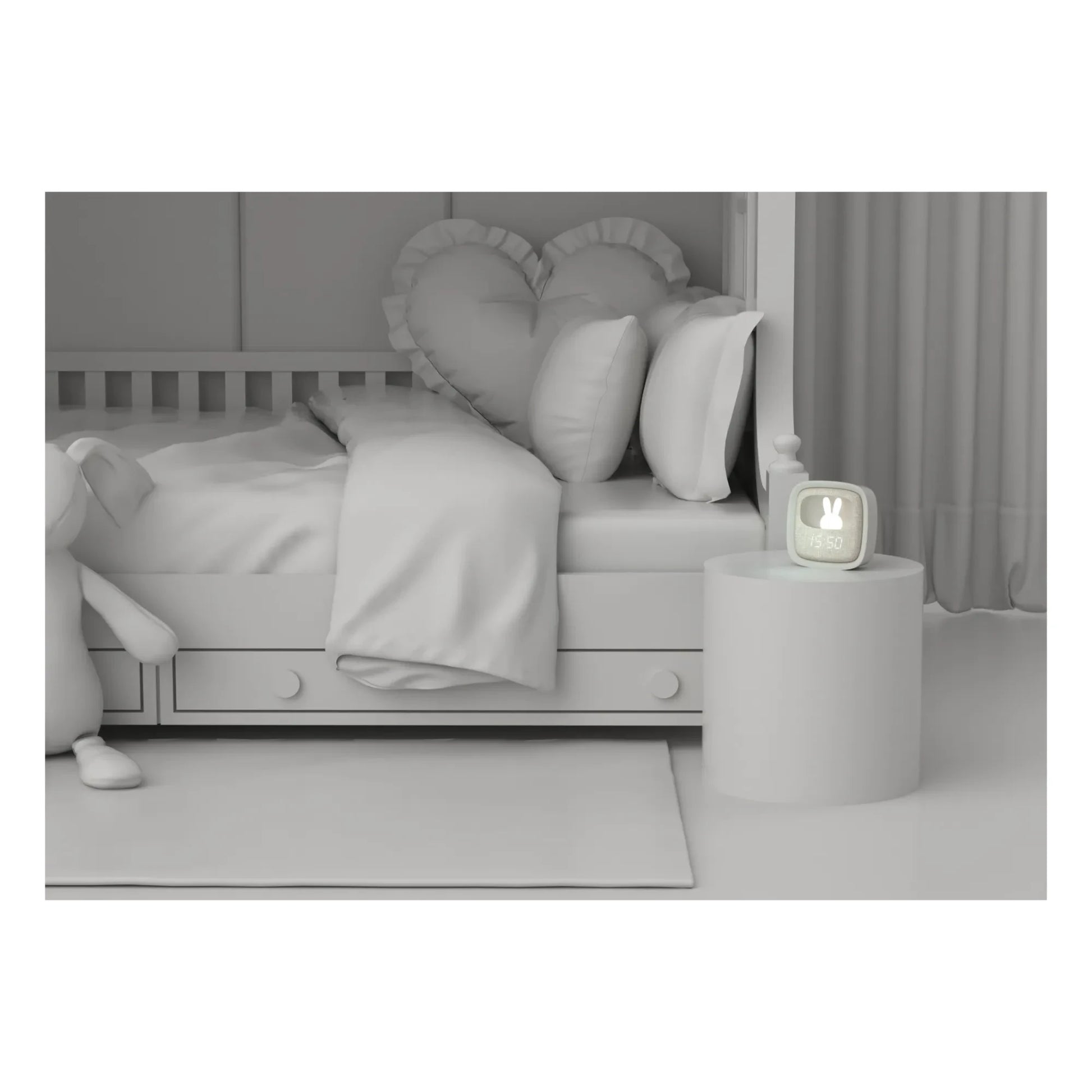 MOB - Billy Alarm Clock and Nightlight | Grey