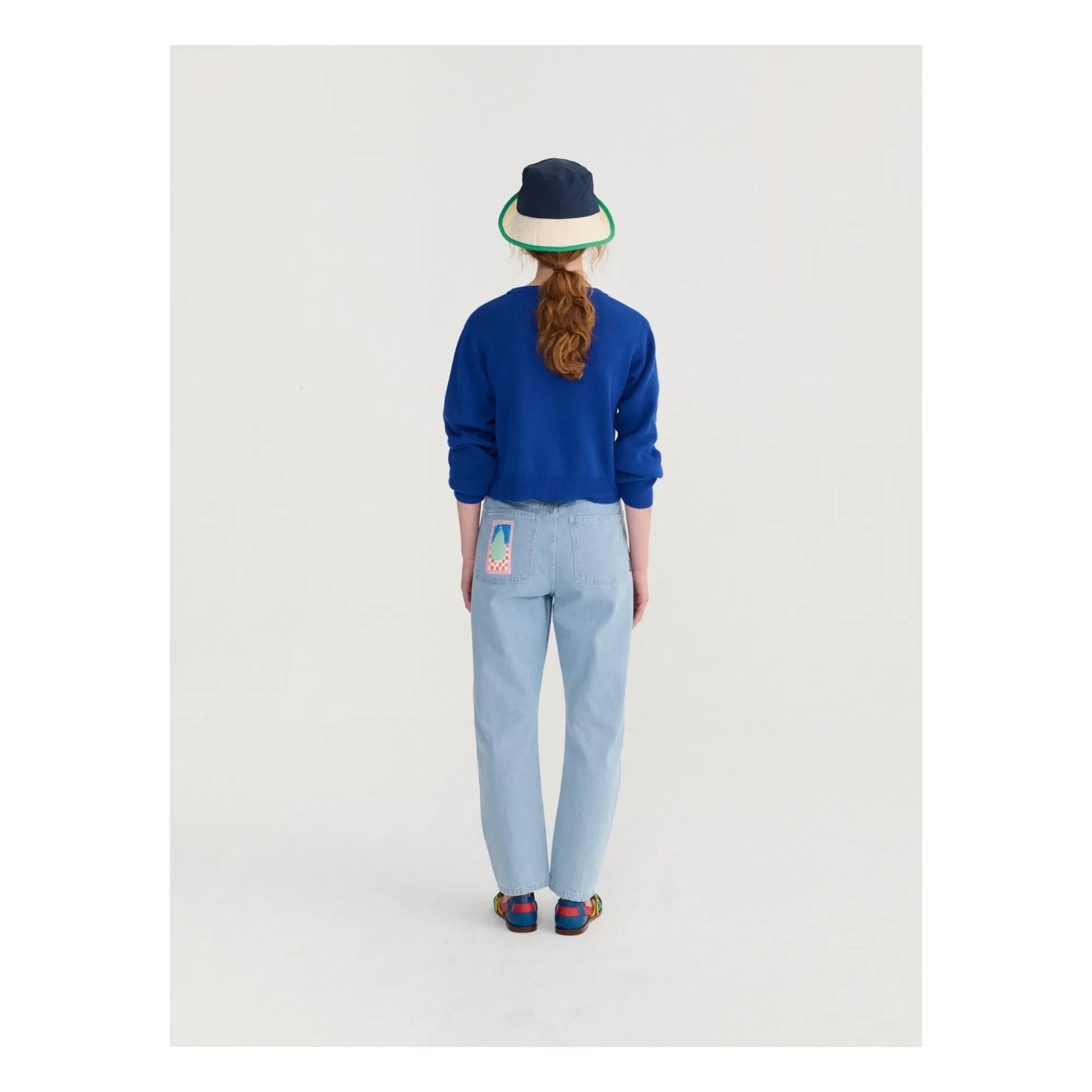 Bobo Choses - Organic Cotton Pear Pants | Light Blue