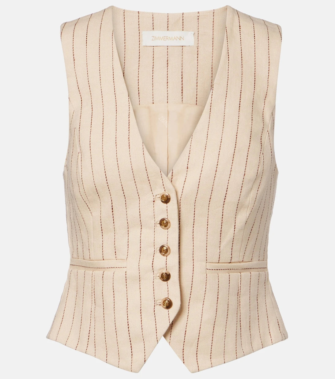 Zimmermann - Striped linen vest