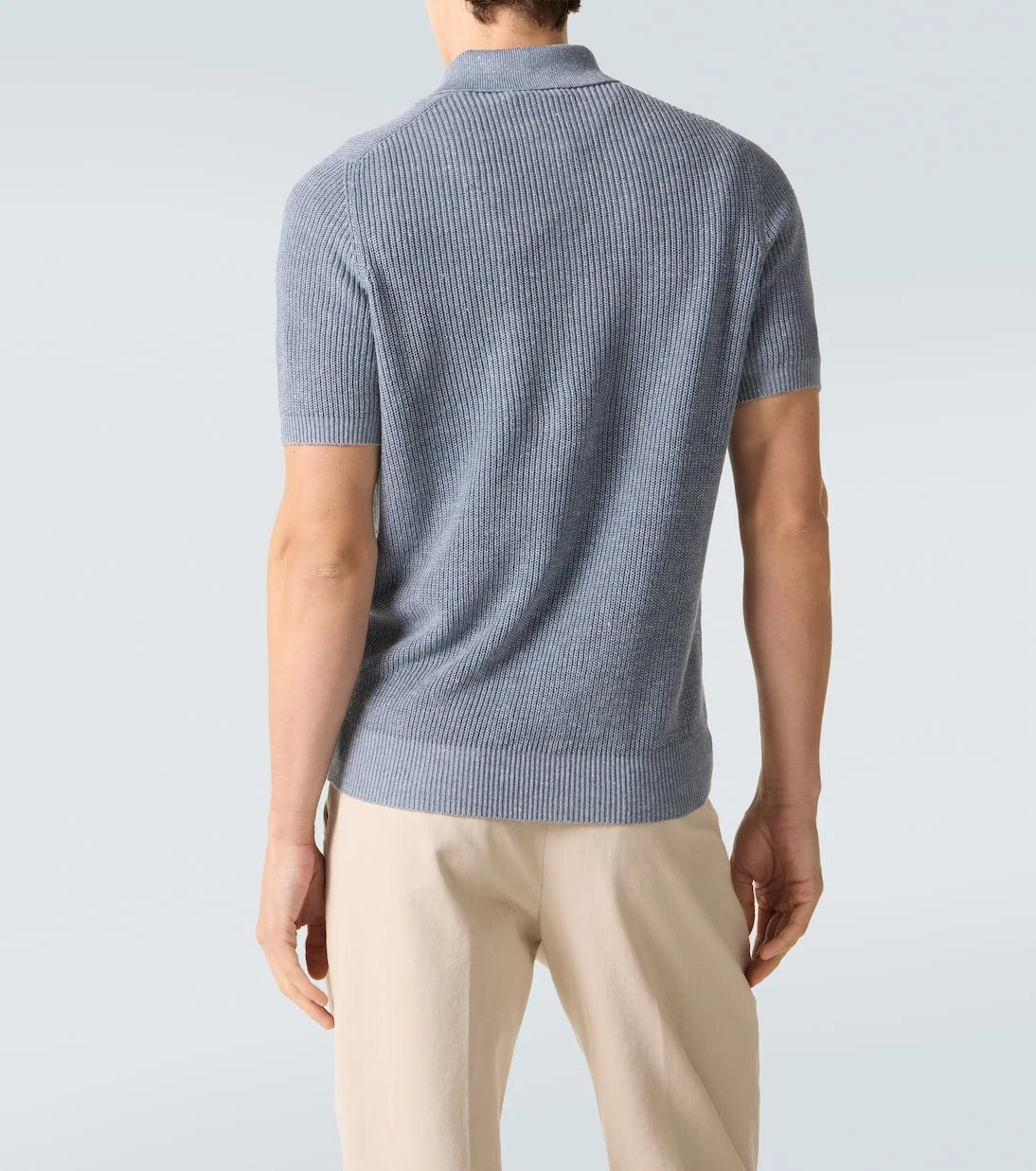 Brunello Cucinelli - Linen and cotton polo shirt