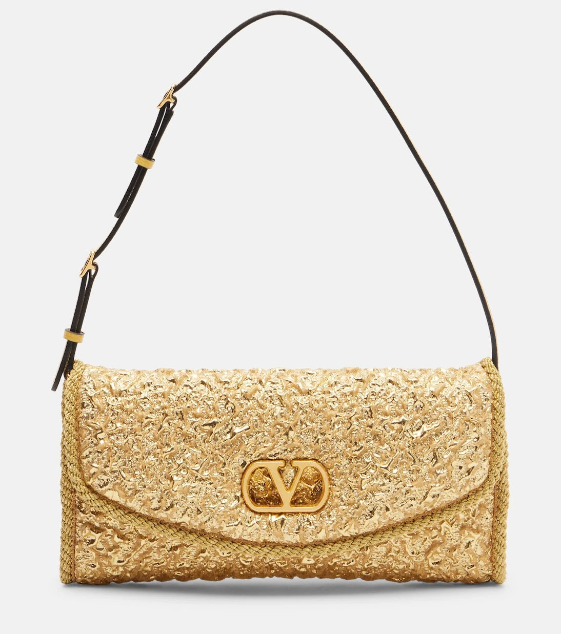 Valentino Garavani - DeVain Small cloqué jacquard shoulder bag