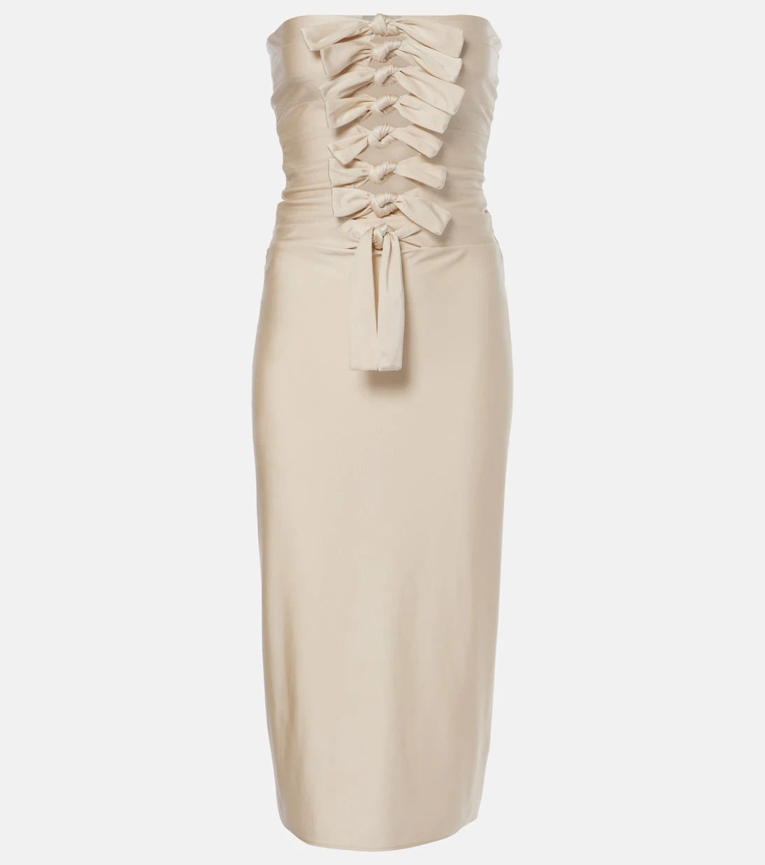 Coperni - Gala tie-front jersey midi dress