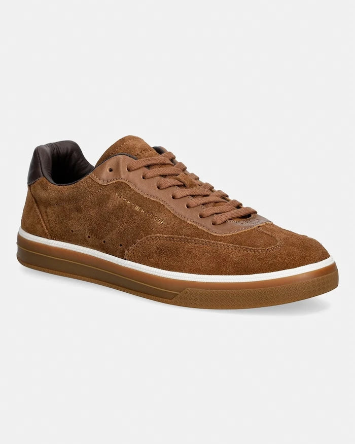 Tommy Hilfiger TH LO LUX SUEDE LEATHER MIX Erkek Süet Spor Ayakkabı
