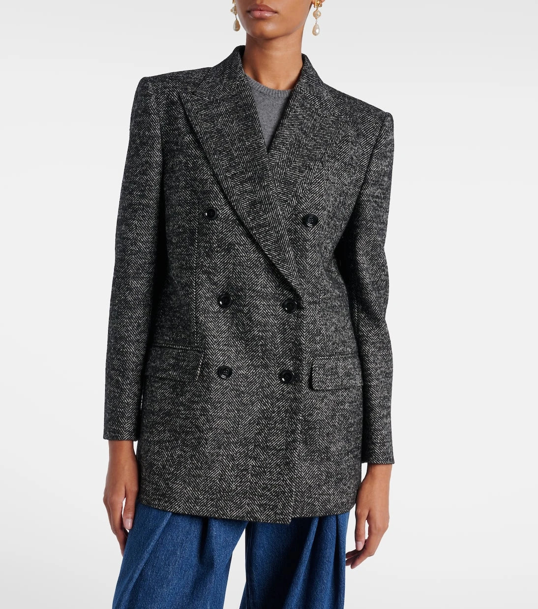 Dolce&Gabbana - Double-breasted wool-blend jacket