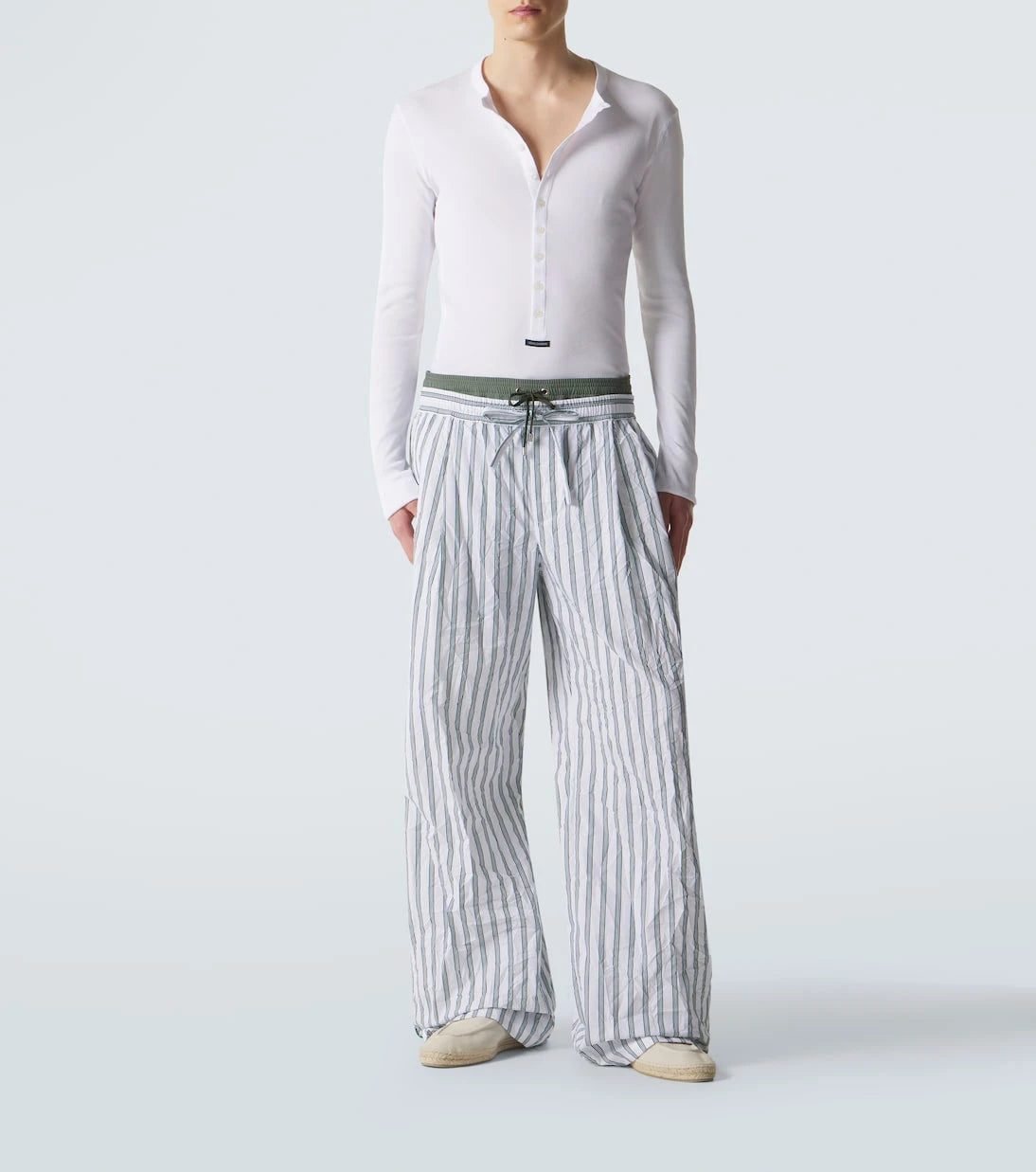 Dolce&Gabbana - Ribbed-knit cotton Henley shirt