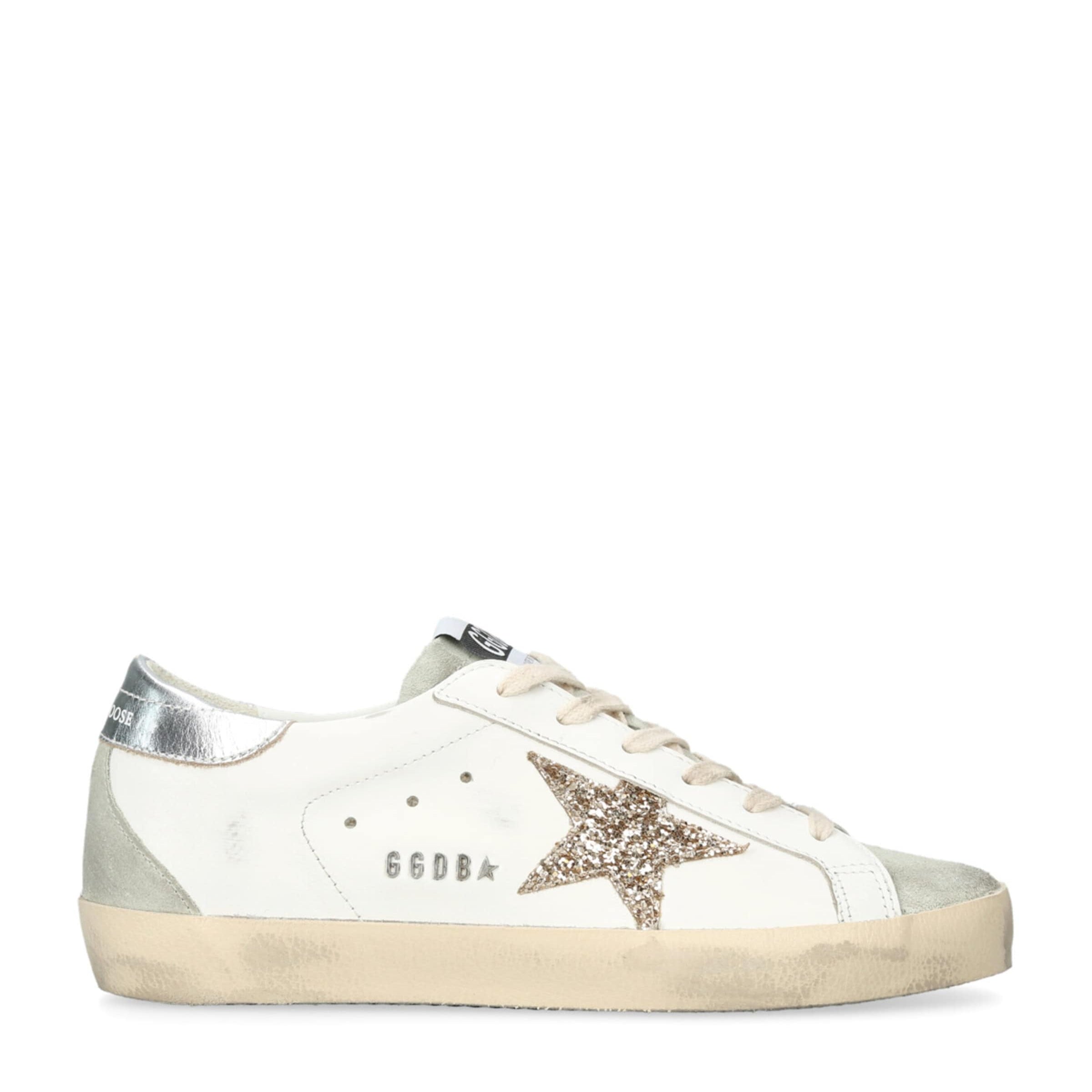 Golden Goose White Leather Superstar Sneakers