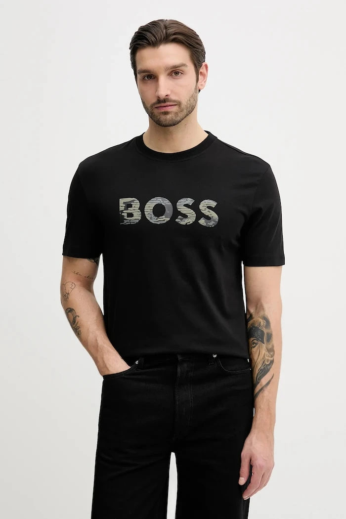 Памучна тениска BOSS Orange Te_Insignia