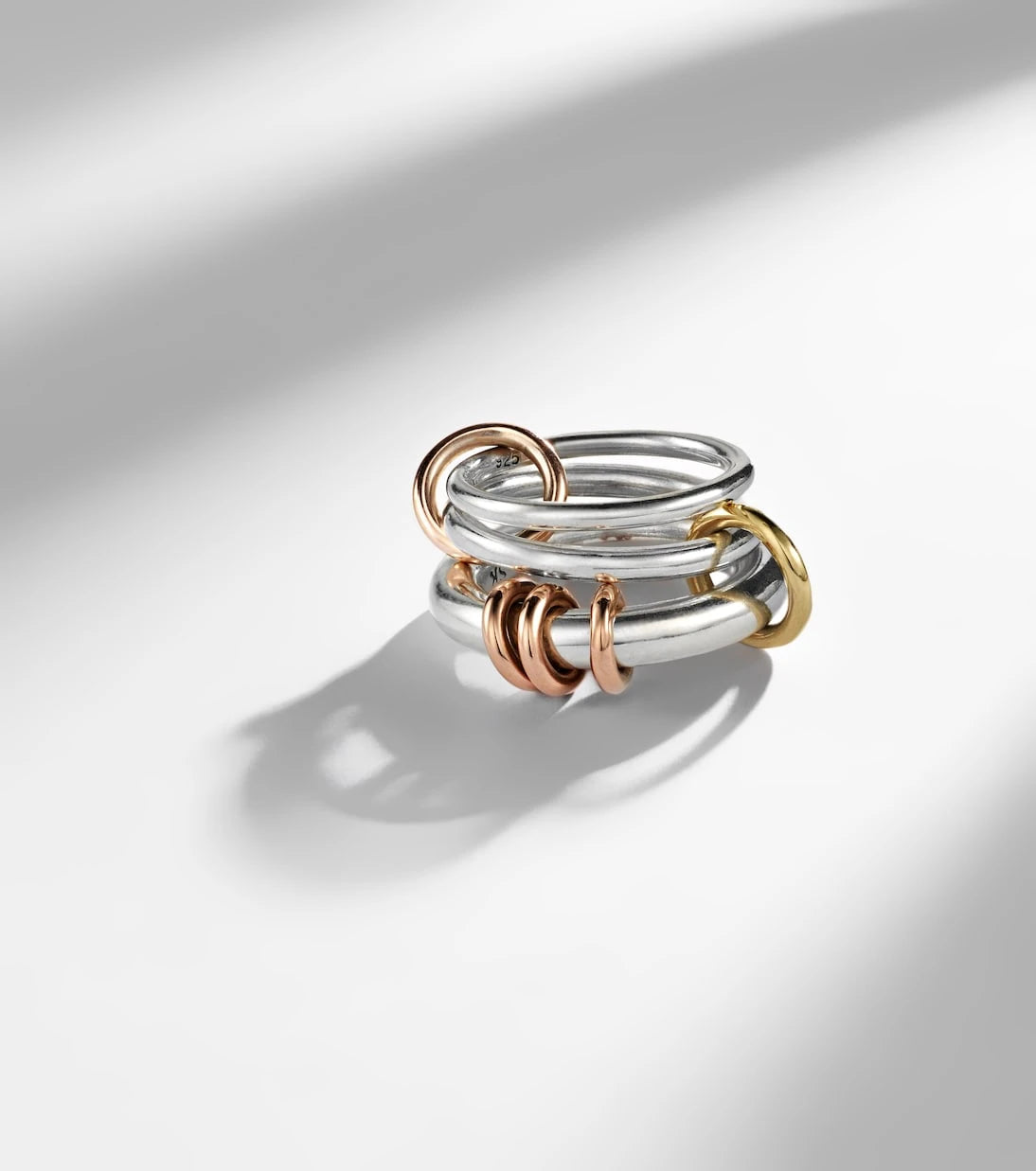 Spinelli Kilcollin - Orion sterling silver and 18kt gold linked rings