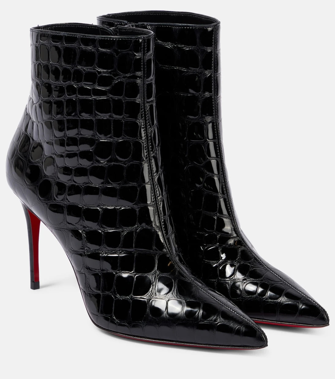Christian Louboutin - So Kate 85 croc-effect ankle boots