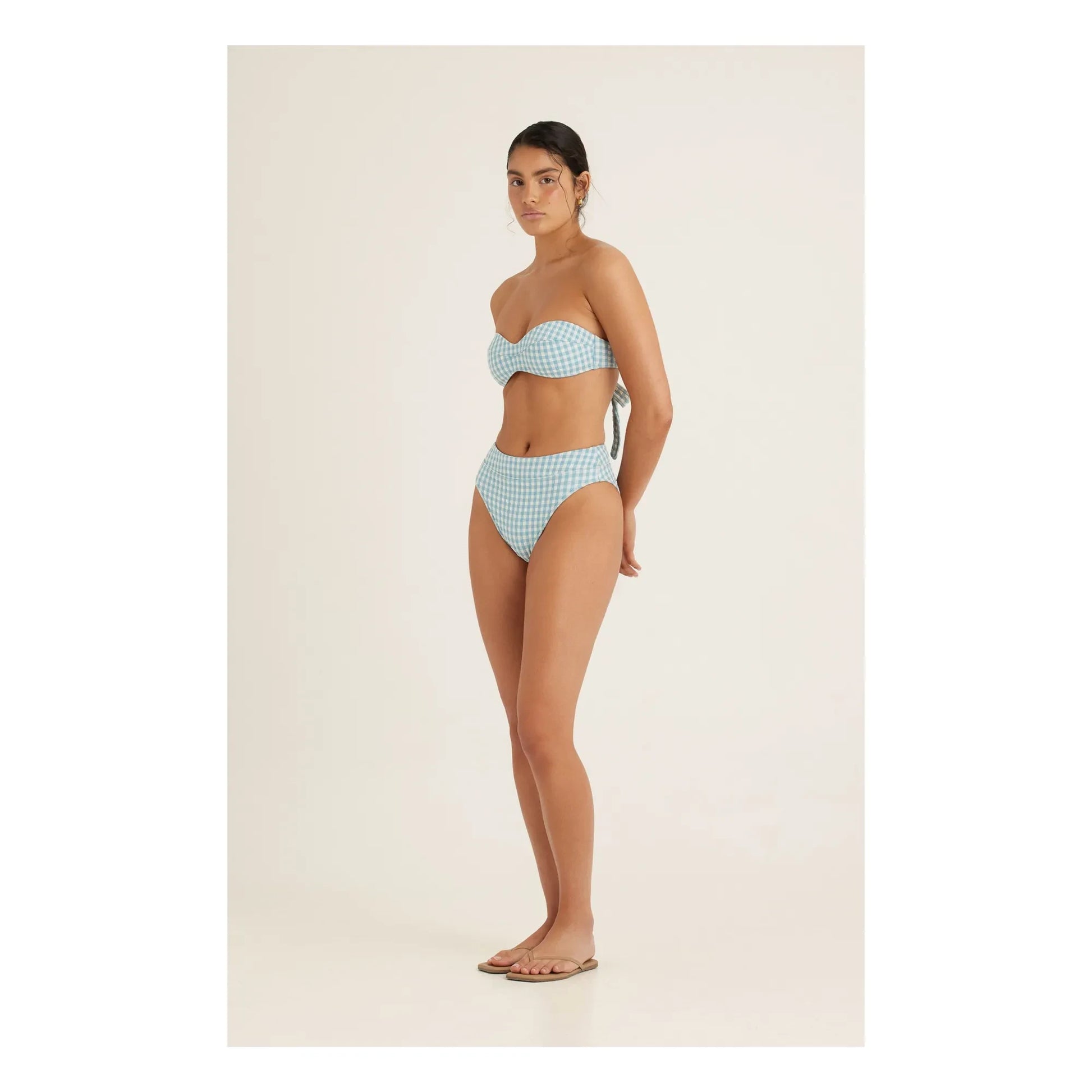 Peony - Bas de Maillot Vichy | Blue