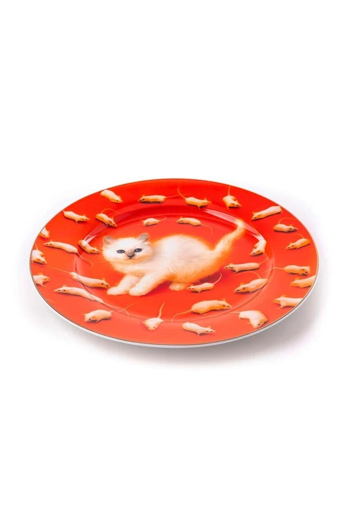 Плоска чиния Seletti Kitten 27 cm