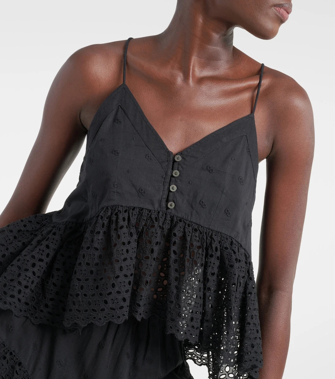 Marant Etoile - Sogane embroidered peplum top