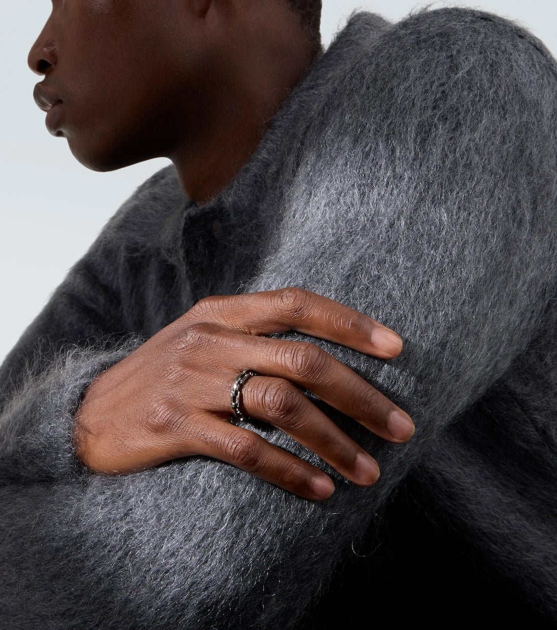 Shay Jewelry - Deco Mini 18kt white gold ring