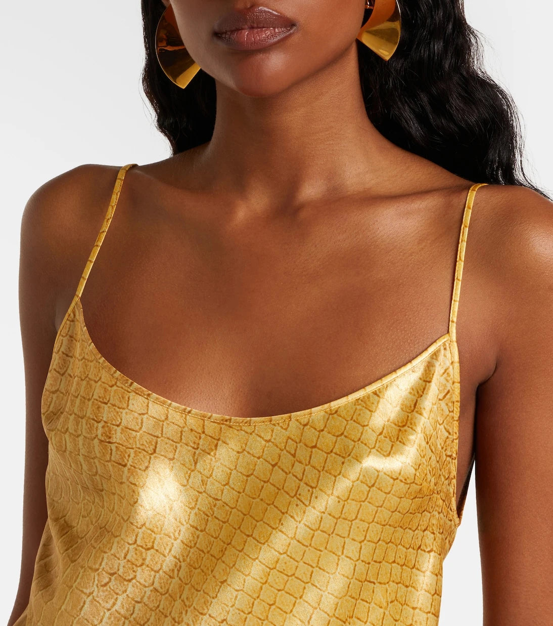 Roberto Cavalli - Snake-print silk gown