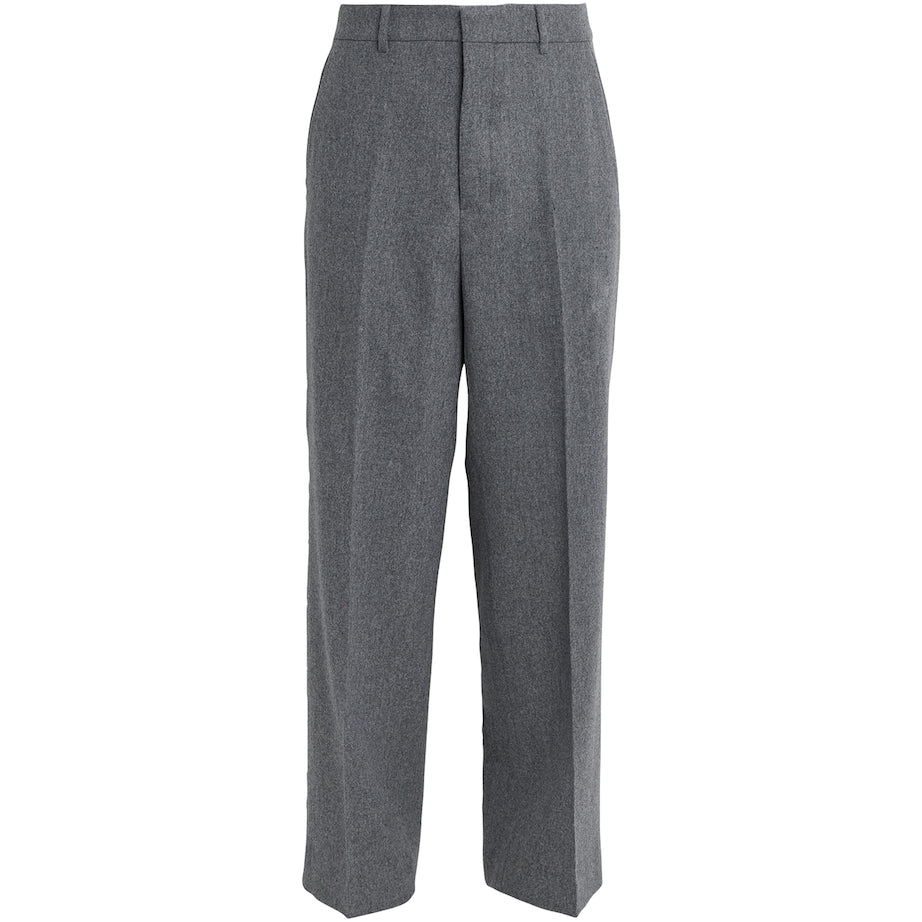AMI Paris Virgin Wool Wide-Leg Trousers