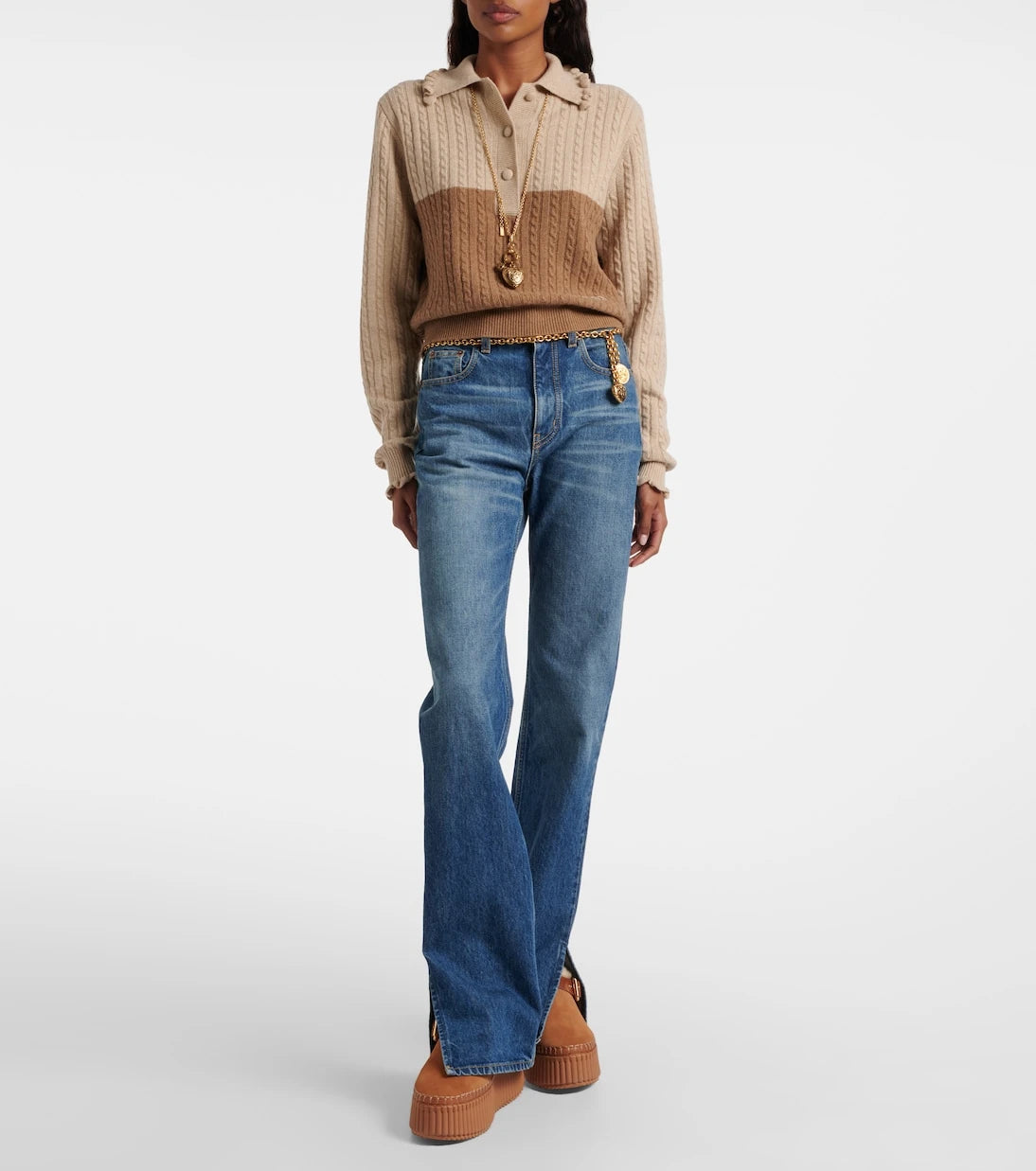 Chloé - Nama 80 suede platform mules